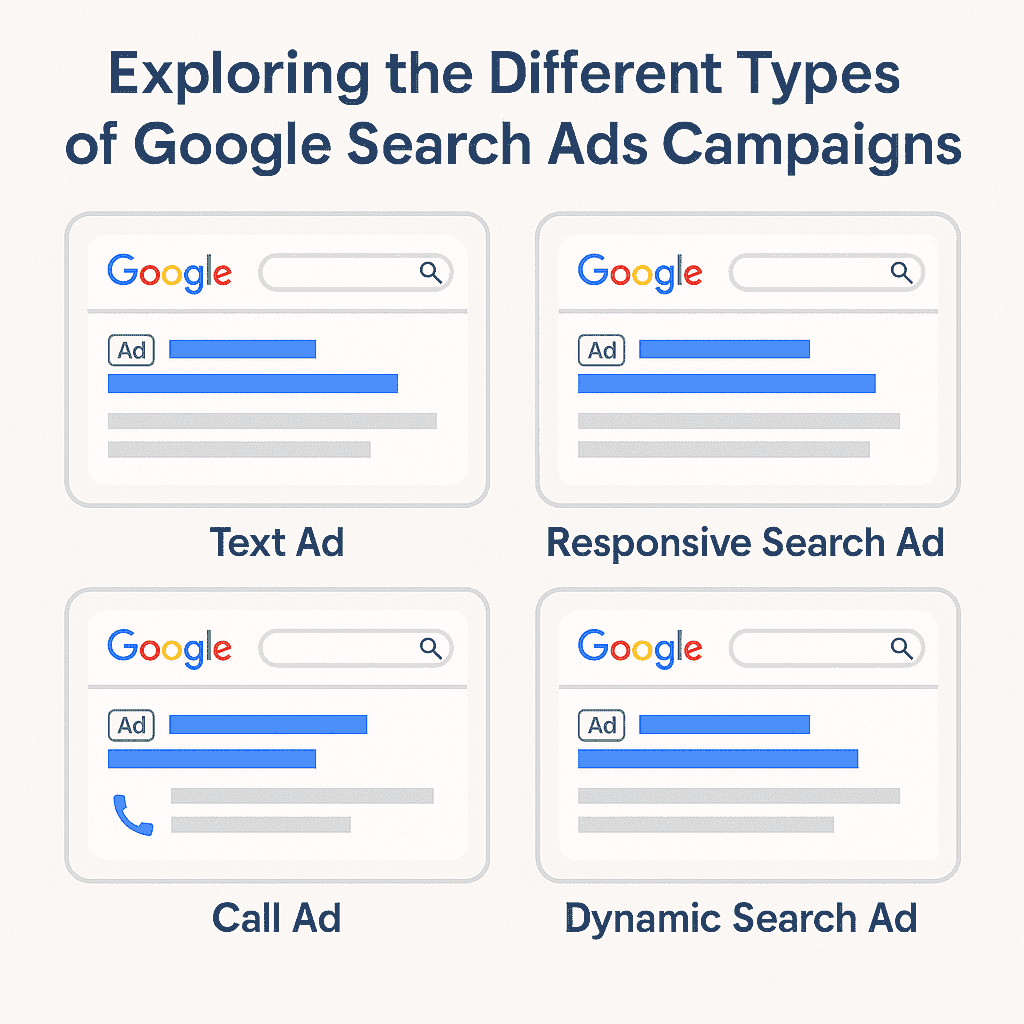 Exploring the Different Types of Google Search Ads Campaigns