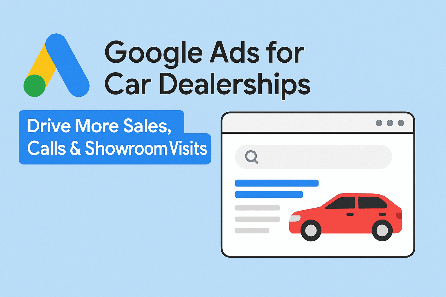 Google Ads for Car Dealerships – Drive More Sales, Calls & Showroom Visits