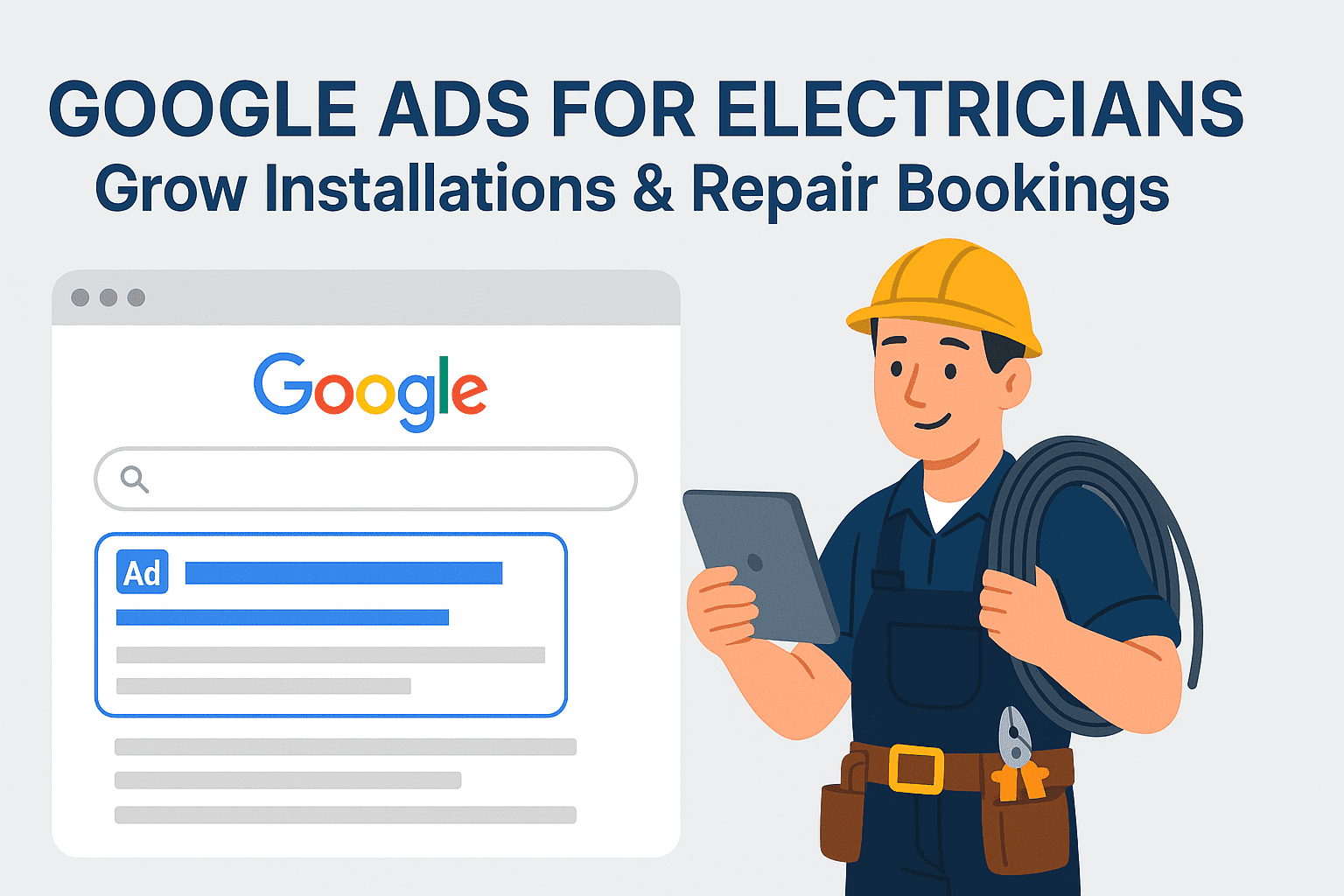 Google Ads for Electricians – Grow Installations & Repair Bookings