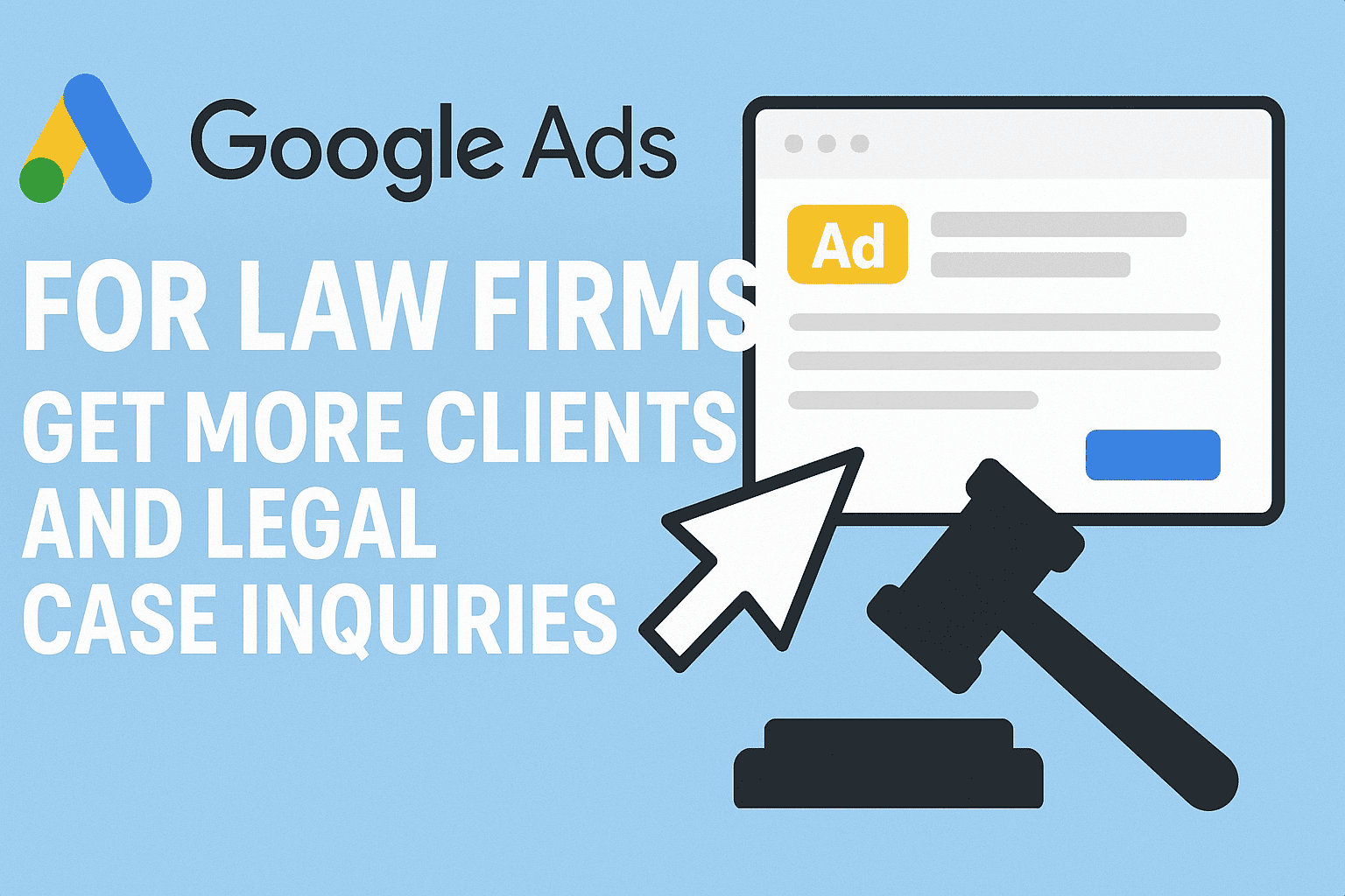Google Ads for Law Firms – Get More Clients and Legal Case Inquiries