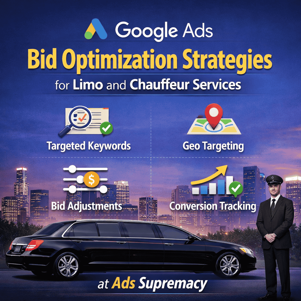 Google Ads Bid Optimization Strategies for Limo and Chauffeur Services
