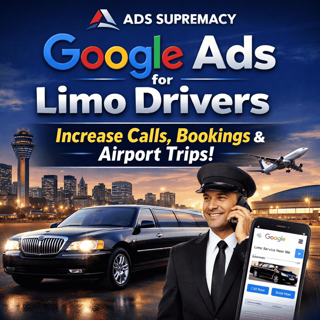 Google Ads for Limo Drivers – Increase Calls, Bookings & Airport Trips