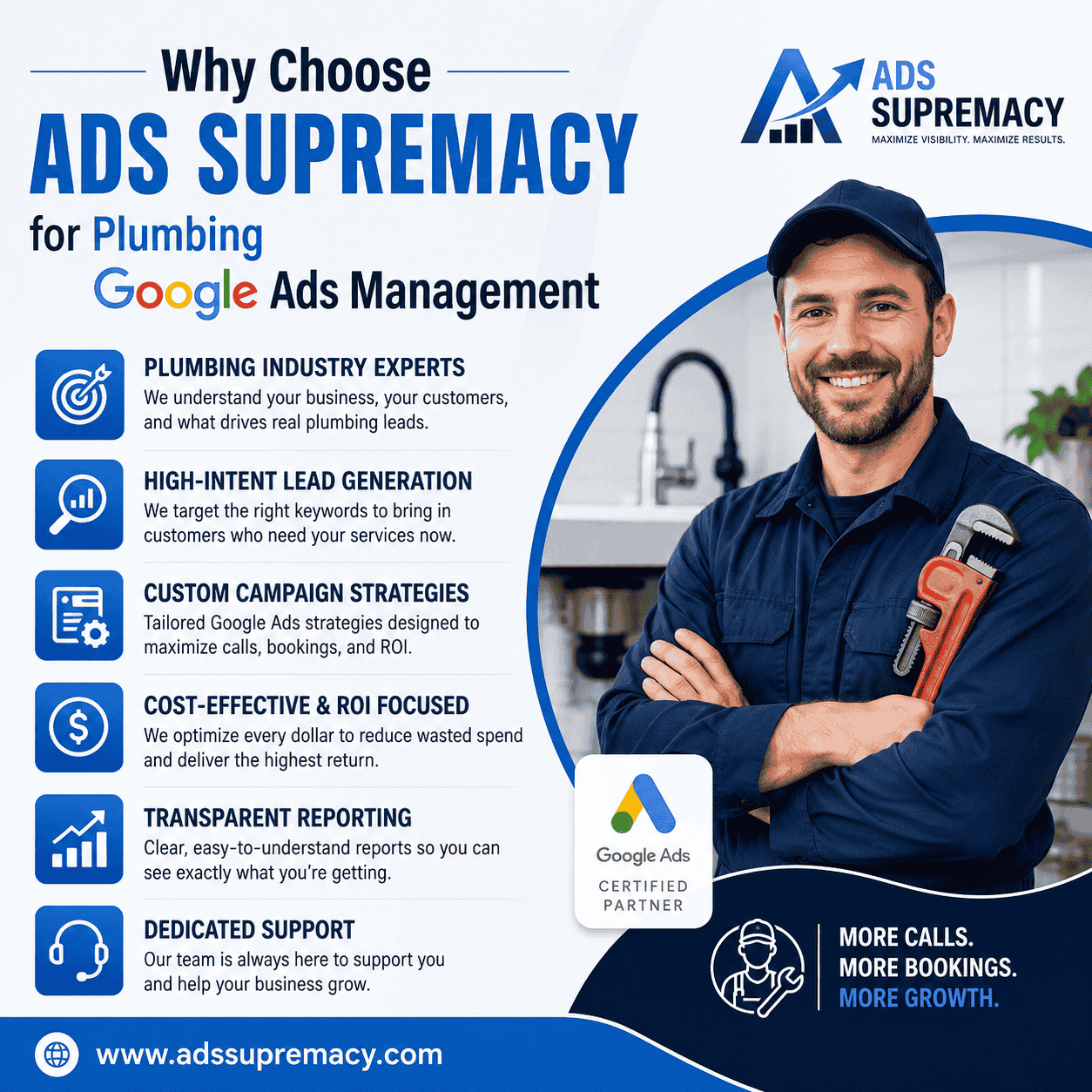 Why Choose Ads Supremacy for Plumbing Google Ads Management