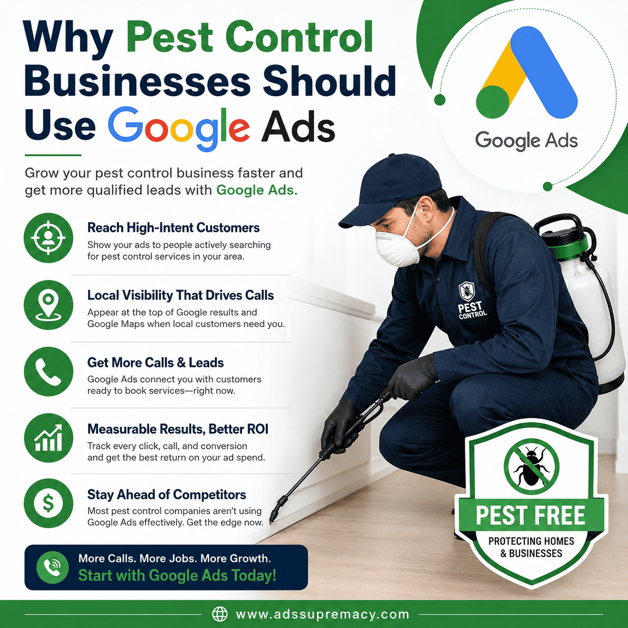 Why Pest Control Businesses Should Use Google Ads